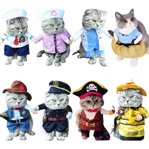 Funny Cat Clothes Pirate Suit Clothes For Cat